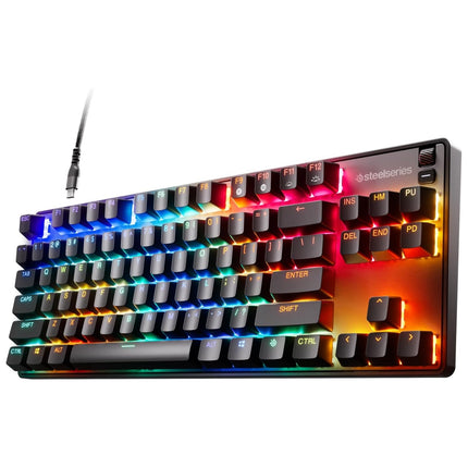 SteelSeries Apex 9 TKL – HotSwap Optical Mini Keyboard – TKL eSports Design – Optical Switches – RGB Customization – Aluminum Alloy Frame – Double Sho