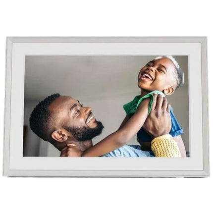 Open Box - Aura Carver 10.1" Wi-Fi Digital Photo Frame (AF900) - Clay with White Mat