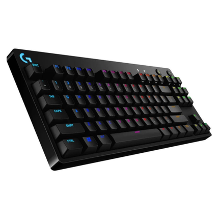 Logitech G PRO Mechanical Gaming Keyboard with GX Blues Clicky Switches, Tenkeyless Design, Detachable Micro USB Cable - Black (920-009388)