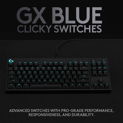 Brand New - Logitech G Pro Backlit Mechanical GX Blue Clicky Gaming Keyboard