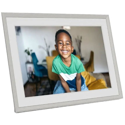 Open Box - Aura Carver 10.1" Wi-Fi Digital Photo Frame (AF900) - Clay with White Mat