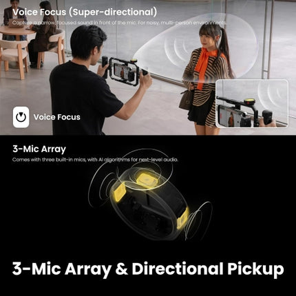 Insta360 Mic Pro (1 TX + 1 RX), Wireless Mini Lavalier Microphone