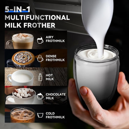 CafeGrace Automatic Countertop Milk Frother Hot Froth & Cold Froth 600mL 550W