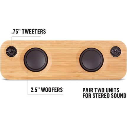 Open Box - House of Marley Get Together Mini Wireless Portable Bluetooth Audio Speaker - Signature Black