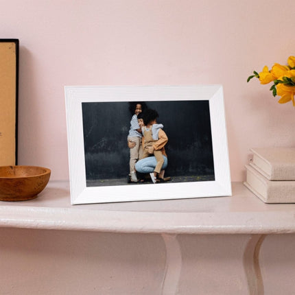 Aura Carver Luxe 10.1'' LCD Wi-Fi Digital Photo Frame - Sea Salt
