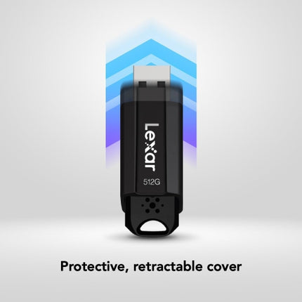 Lexar 512GB JumpDrive S80 USB 3.2 Gen 1 Flash Drive, External Storage, Up to 150MB/s Read, Black (LJDS080512G-BNBNU)