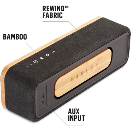Open Box - House of Marley Get Together Mini Wireless Portable Bluetooth Audio Speaker - Signature Black