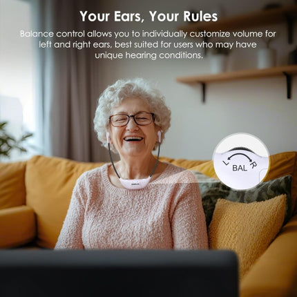 Open Box - SIMOLIO Dual Wireless Headphones for TV Watching with Spare Battery for Seniors and The Elderly, Tone and Balance Control, Ambient Sound Li