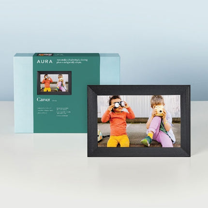 Open Box - Aura Carver 10.1" Wi-Fi Digital Photo Frame (AF900) - Gravel
