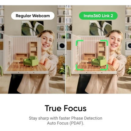 Insta360 Link 2 Tripod Bundle 2.0- PTZ 4K Webcam for PC/Mac