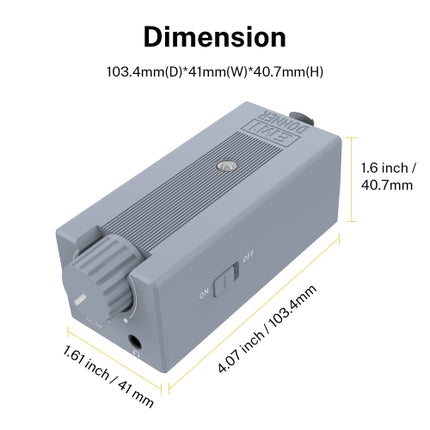 Donner EM1 Rechargeable Portable in-Ear Monitor Amplifier Analog Headphone Amplifier Stereo Headphone Earphone Amp Volume Control Audio Booster with X