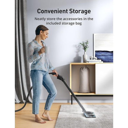 Aspiron Upgraded Steam Cleaner with 21 Accessories (Quick Heating, 1.5L Capacity, Heavy Duty Steam Cleaner Carpet, Upholstery, Floors, Tiles) - Cyan