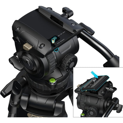 SmallRig 84''/214cm FreeSpeed Carbon Fiber Counterbalance Video Tripod, Heavy-Duty Camera Tripod with 6-Step Counterbalance, 4-Level Tilt/Pan Damping,