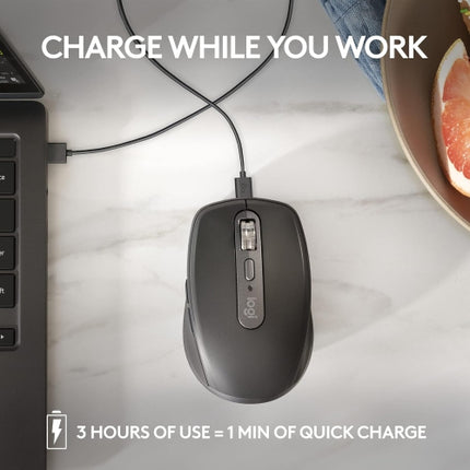 Logitech MX Anywhere 3S Wireless Compact Darkfield Mouse for Mac - Pale Grey