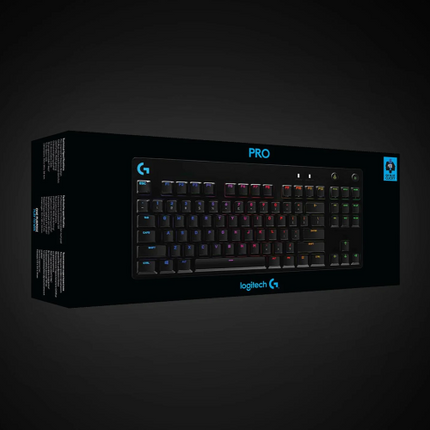 Logitech G PRO Mechanical Gaming Keyboard with GX Blues Clicky Switches, Tenkeyless Design, Detachable Micro USB Cable - Black (920-009388)