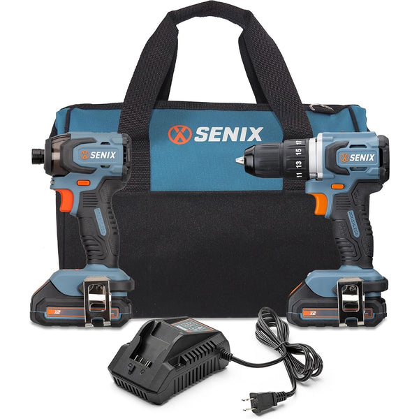 SENIX X2 20V MAX* 2-pc Cordless Power Tool Combo Kit (S2K2B2-01)