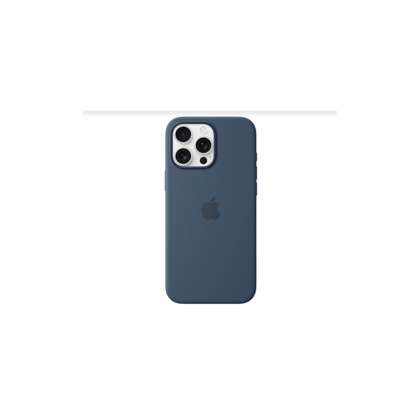 Refurbished (Good) Apple Silicone Fitted Hard Shell Case with MagSafe for iPhone 16 Pro Max - Denim MYYU3ZM/A