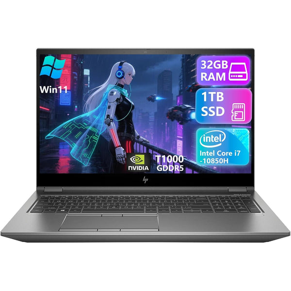 Refurbished (Excellent) - HP Zbook Fury 15 G7 15.6" Workstation (Intel Core i7-10850H/32GB/1TB SSD/Nvidia T1000 4GB/Win 11 Pro)