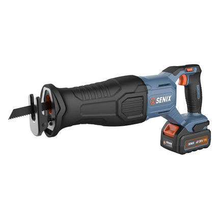 SENIX X2 20V Max* Cordless Reciprocating Saw, Brushless (4.0 Ah Battery & Charger Included)