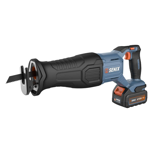 SENIX X2 20V Max* Cordless Reciprocating Saw, Brushless (4.0 Ah Battery & Charger Included)
