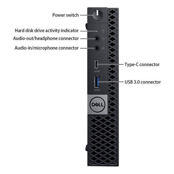Refurbished (Excellent) Dell OptiPlex 5070,  Tiny , Intel UHD Graphics 630, i5-9500T, 16GB, 256GB,  2 Years Warranty, 100117-21483