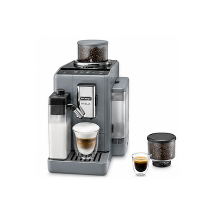 Refurbished Good-De'Longhi Rivelia Fully Automatic Espresso Machine, Pebble Grey