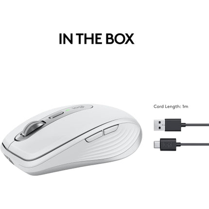 Logitech MX Anywhere 3S Wireless Compact Darkfield Mouse for Mac - Pale Grey