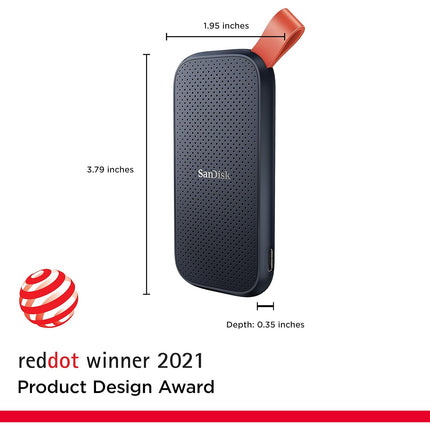 SanDisk 1TB Portable SSD - Up to 800MB/s, USB-C, USB 3.2 Gen 2, Updated Firmware - External Solid State Drive - SDSSDE30