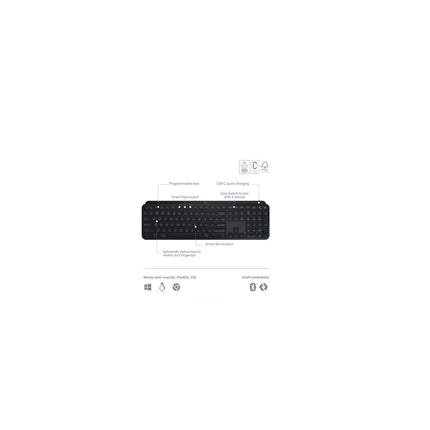 Logitech MX Keys S Wireless Keyboard (Black)