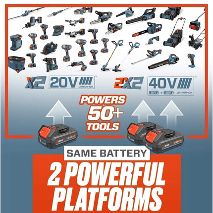 X2 20V Max* 5/8" SDS-Plus Cordless Rotary Hammer, Brushless (4.0 Ah Battery & Charger Included)