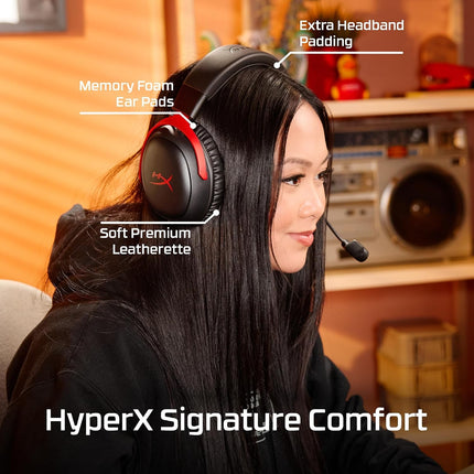 HyperX Cloud III S Wireless Gaming Headset for PC, PS5, PS4, Nintendo Switch, Mac, and Mobile - Red/Black
