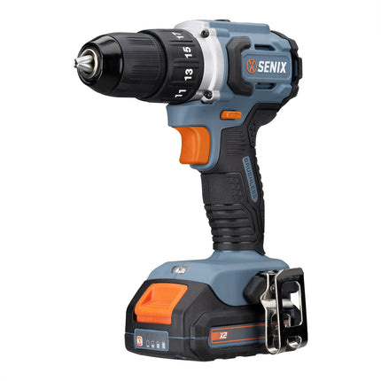 SENIX X2 20V Max* 1/2-Inch Cordless Drill/Driver, Brushless Motor, 540ft-lbs of Max Torque, 2000 RPM Max, 2-Speed, Batte