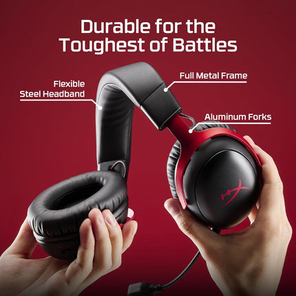 HyperX Cloud III S Wireless Gaming Headset – 2.4GHz & Bluetooth, Up to 200H Battery, 53mm Angled Drivers, Detachable Mic