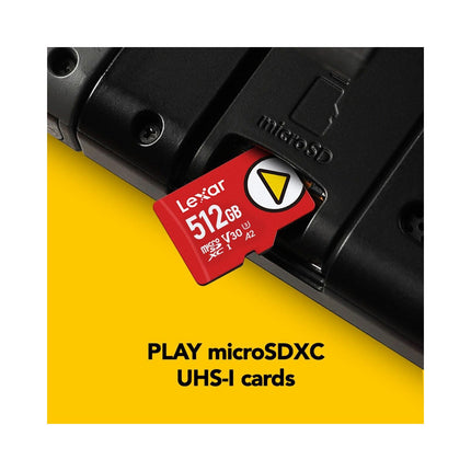 Lexar 512GB Play microSDXC Memory Card -Red