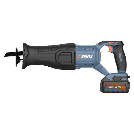 SENIX X2 20V Max* Cordless Reciprocating Saw, Brushless (4.0 Ah Battery & Charger Included)