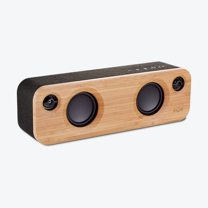 Open Box- House of Marley Get Together Mini Wireless Portable Bluetooth Audio Speaker, Signature Black-(EM-JA013-SB)