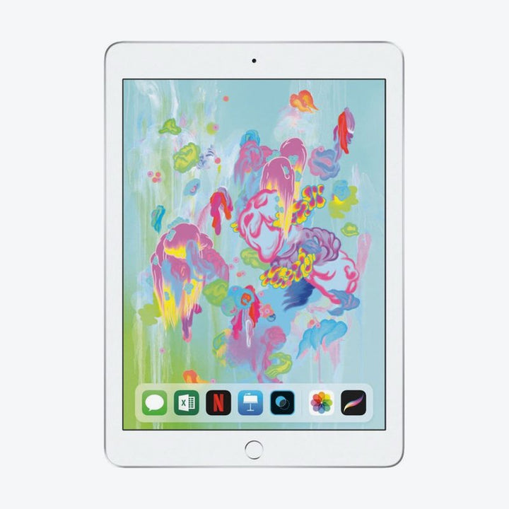 Refurbished (Excellent) - Apple iPad 9.7" screen 32GB - WiFi + Cellular (6th Gen. 2018 - A1954) Silver - Certified Refurbished