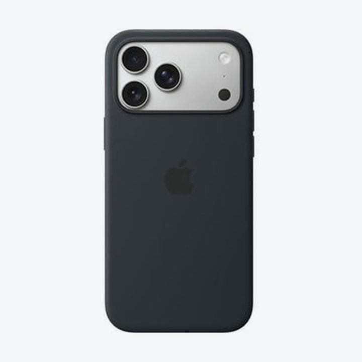 Open Box- Apple Silicone Fitted Hard Shell Case with MagSafe for iPhone 17 Pro Max - Black