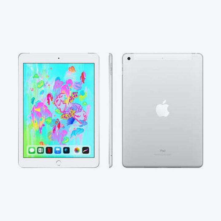 Refurbished (Excellent) - Apple iPad 9.7" 32GB with Wi-Fi/4G LTE - Silver (6th Generation)