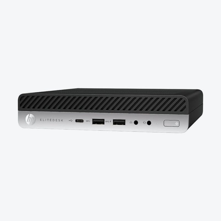 Refurbished (Good) - HP EliteDesk 800 G4 Mini Business Desktop - Intel Core i5 (8th Gen), 16GB Memory, 256GB SSD, Win 11 Pro + Wi-Fi, Bluetooth