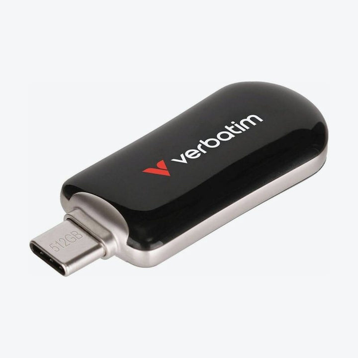 Verbatim Plectra USB-C Flash Drive, Black (512 GB)