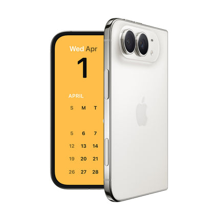 Apple iPhone Duo 256GB Star White back with dual cameras